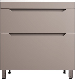 Style Line Тумба с раковиной Остин 80 тауп темный – фотография-1